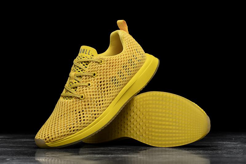 Men's Nobull Rubber Ducky Mesh Running Shoes Yellow | SG J2113P